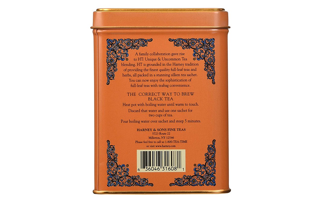 Harney & Sons Hot Cinnamon Sunset (Black Tea with Cinnamon, Orange and Sweet Cloves)   Tin  20 pcs